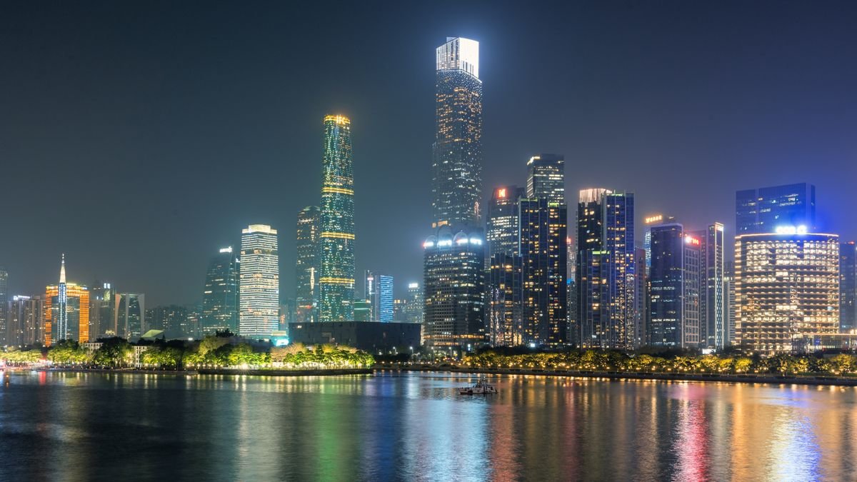 Factory and warehousing district in Guangzhou, China