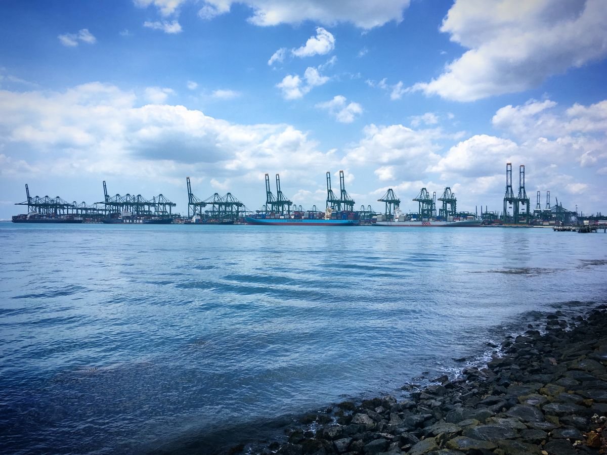 China to Singapore port shipping